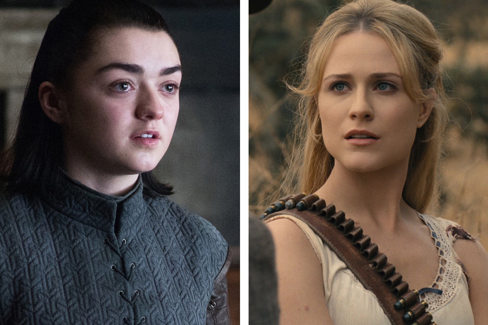 Maisie Williams, Game of Thrones, Evan Rachel Wood, Westworld