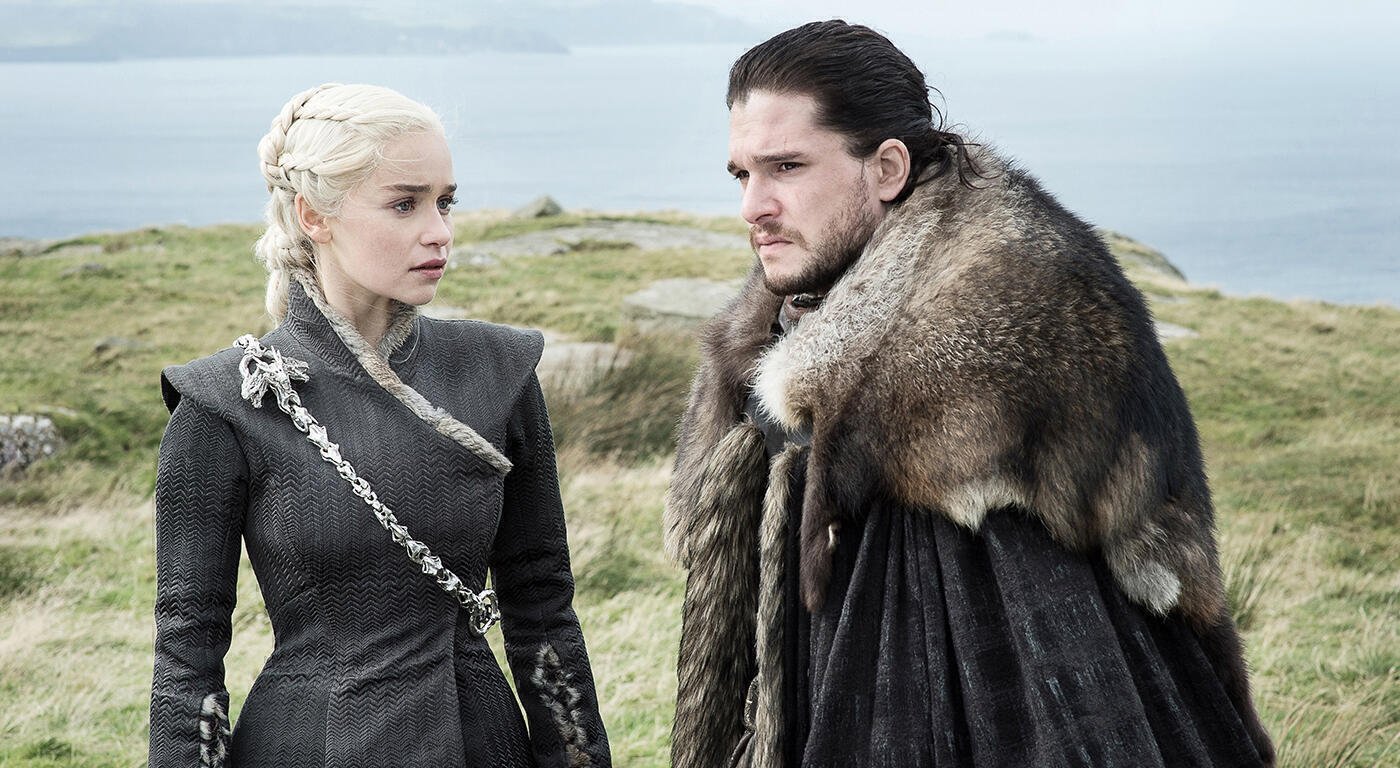 Emilia Clarke and Kit Harington, Game of Thrones
