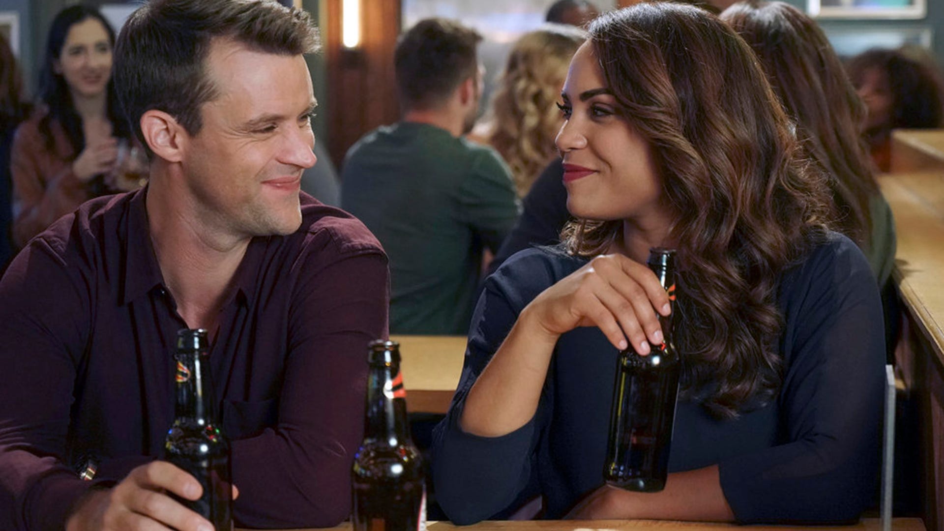 Jesse Spencer and Monica Raymund, Chicago Fire
