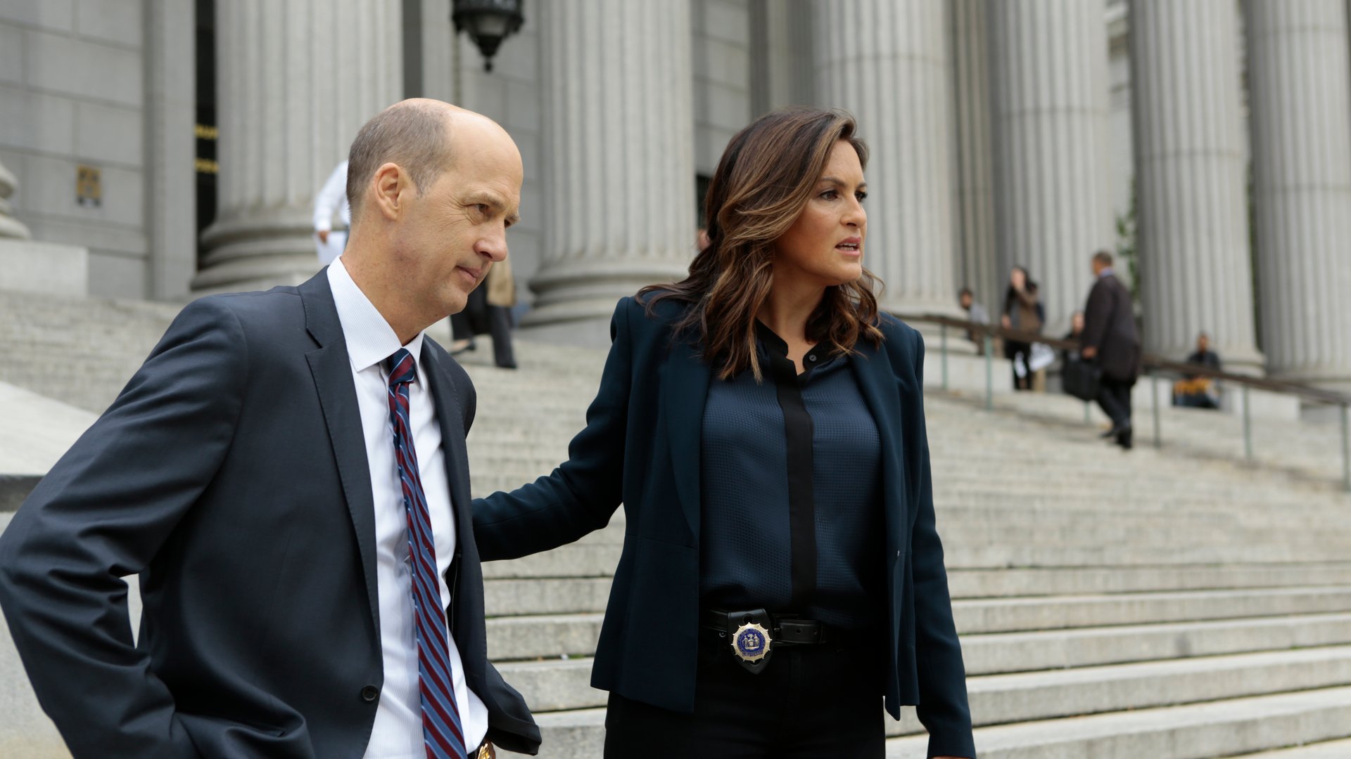 Anthony Edwards and Mariska Hargitay, Law & Order: SVU