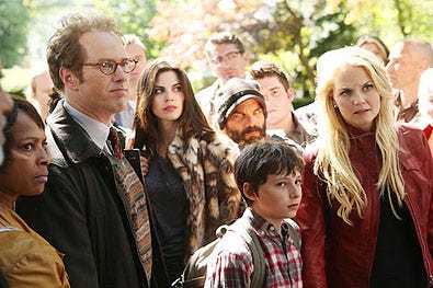 Once Upon a Time - Season 2 - "Broken" - Raphael Sbarge Meghan Ory, Lee Arenberg, Jared Gilmore and Jennifer Morrison