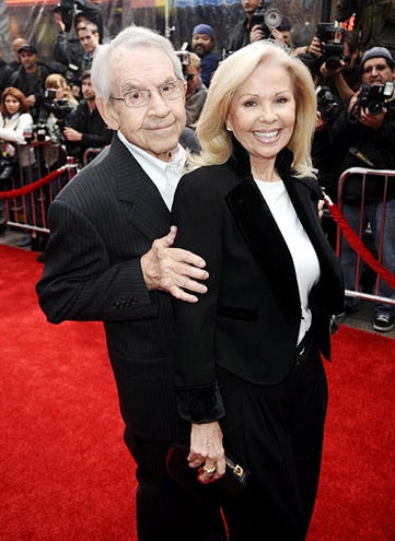 Tom Bosley and Patricia Carr arrive at the premiere of  "The Back-up Plan" -  Regency Village Theatre on April 21, 2010 - Westwood, California