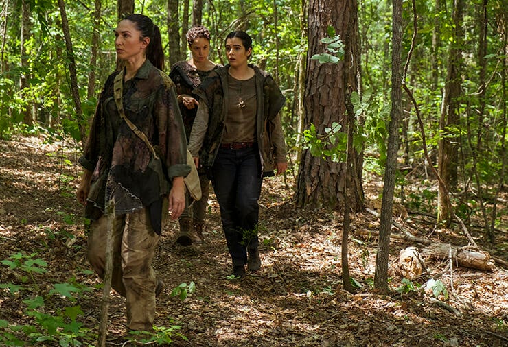 Nicole Barre, Briana Venskus and Alanna Masterson, The Walking Dead