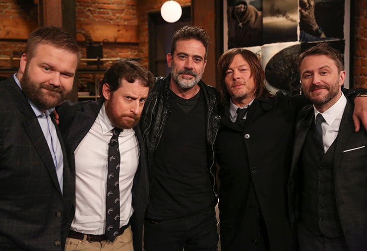 Robert Kirkman, Scott Gimple, Jeffrey Dean Morgan, Norman Reedus and Chris Hardwick, Talking Dead
