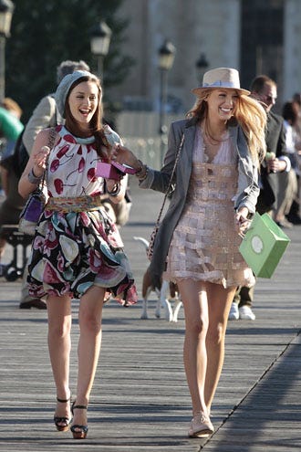 Gossip Girl - Season 4 - "Belles de Jour" - Leighton Meester as Blair and Blake Lively as Serena