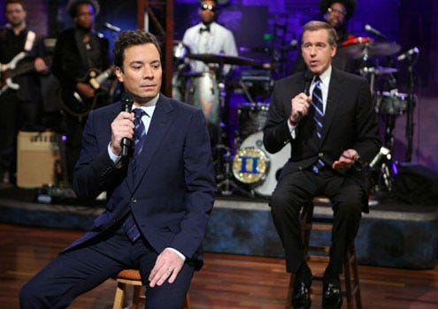 Late Night with Jimmy Fallon - Season 3 - Jimmy Fallon and Brian Williams