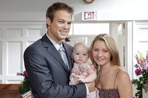 7th Heaven - George Stults as "Kevin Kinkirk" and Beverley Mitchell as "Lucy Kinkirk"