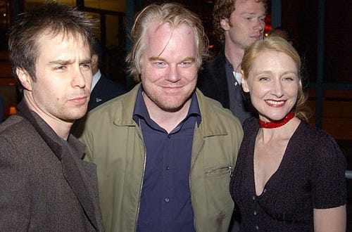 Sam Rockwell, Philip Seymour Hoffman and Patricia Clarkson - "The Station Agent" New York Premiere, September 30, 2003