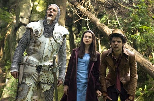 Alice - Matt Frewer as the White Knight, Caterina Scorsone as Alice Hamilton, Andrew Lee Potts as the Hatter