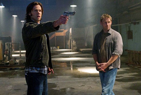 Supernatural - Season 7 - "Hello, Cruel World" - Jared Padalecki and Mark Pellegrino