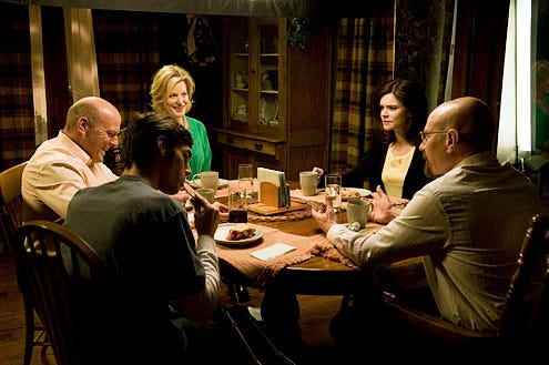 Breaking Bad - Season 4 - "Hermanos" - Dean Norris, RJ Mitte, Anna Gunn, Betsy Brandt and Bryan Cranston