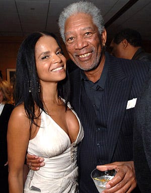 Victoria Rowell and Morgan Freeman - "Home of the Brave" world premiere, December 5, 2006