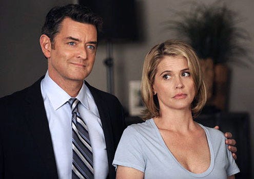 Psych - Season 6 - "The Episode Sucks" - Timothy Omundson as Carlton Lassiter and Kristy Swanson as Marlowe
