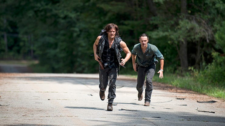 ​Norman Reedus and Andrew Lincoln, The Walking Dead
