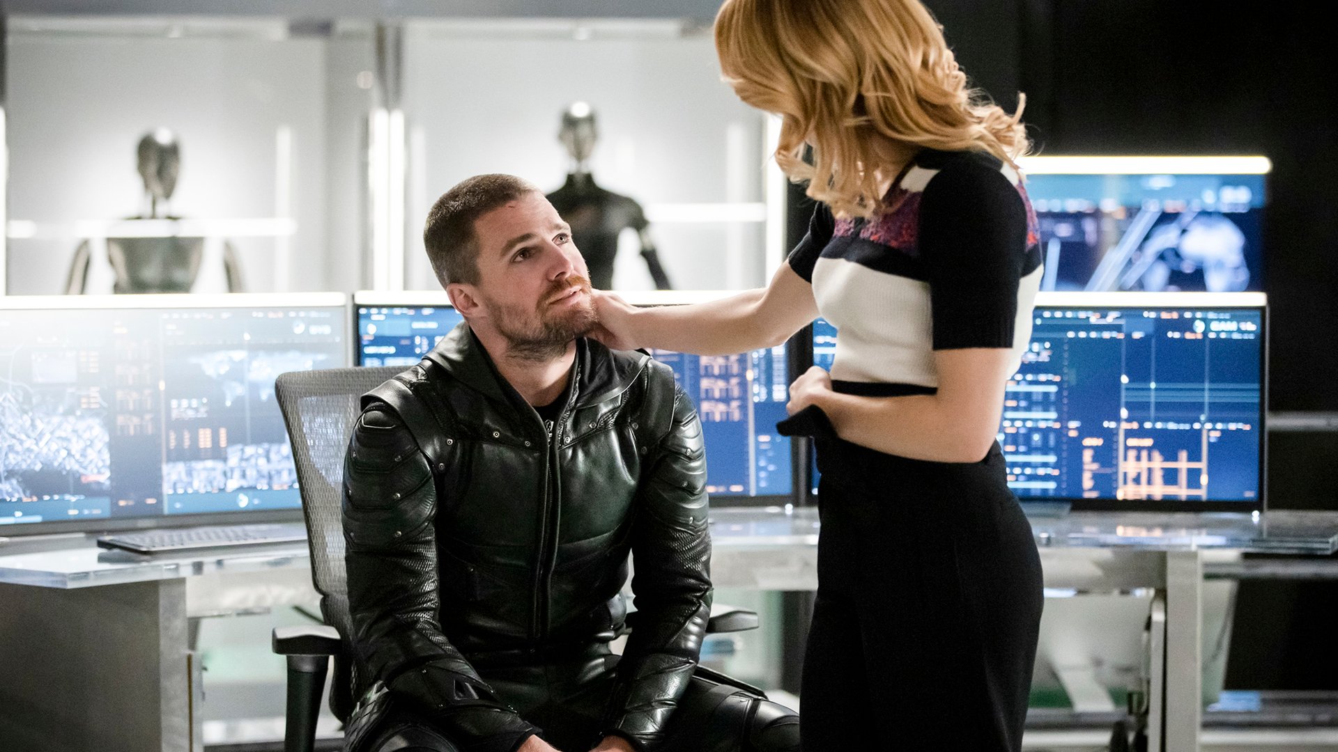 Stephen Amell and Emily Bett Rickards, Arrow