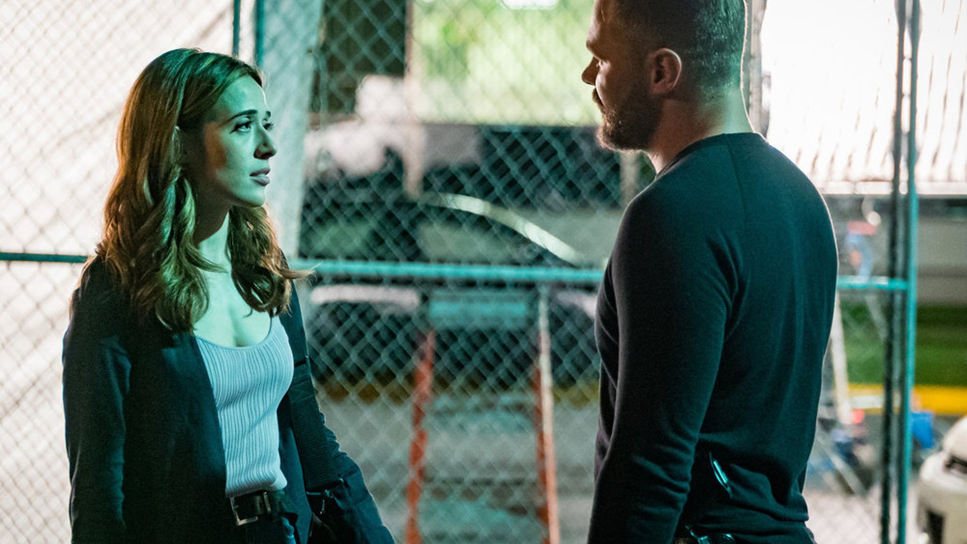 Marina Squerciati and Patrick John Flueger, Chicago P.D.