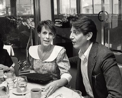 Jamie Lee Curtis and Peter Coyote - Friends of Independent and Filmex Awards dinner, March 1985