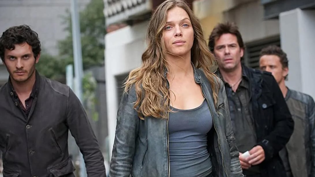 Tracy Spiradakos, Billy Burke, and David Lyons, Revolution