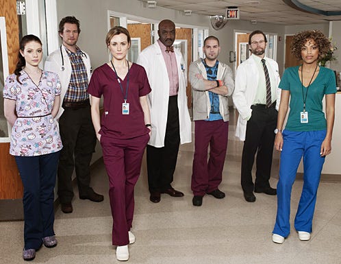 Mercy -  Michelle Trachtenberg as Chloe Payne, James Tupper as Dr. Chris Sands, Taylor Schilling as Veronica Flanagan Callahan, Delroy Lindo as Dr. Alfred Parks, Guillermo Diaz as Angel Lopez, James LeGros as Dr. Harris, Jaime Lee Kirchner as Sonia Jimenez