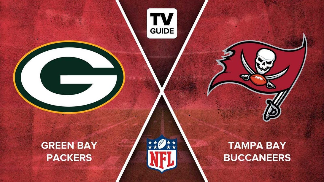 NFL Packers vs. Buccaneers matchup logos