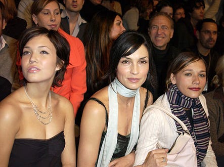 Mandy Moore, Famke Janssen and Rashida Jones - Mercedes-Benz Fashion Week Fall 2003 Collections
