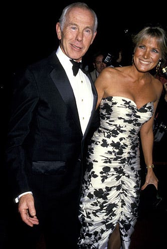 Johnny Carson and wife Alexis - 1987 American Jewish Committee Awards, Beverly Hills, January 25, 1987