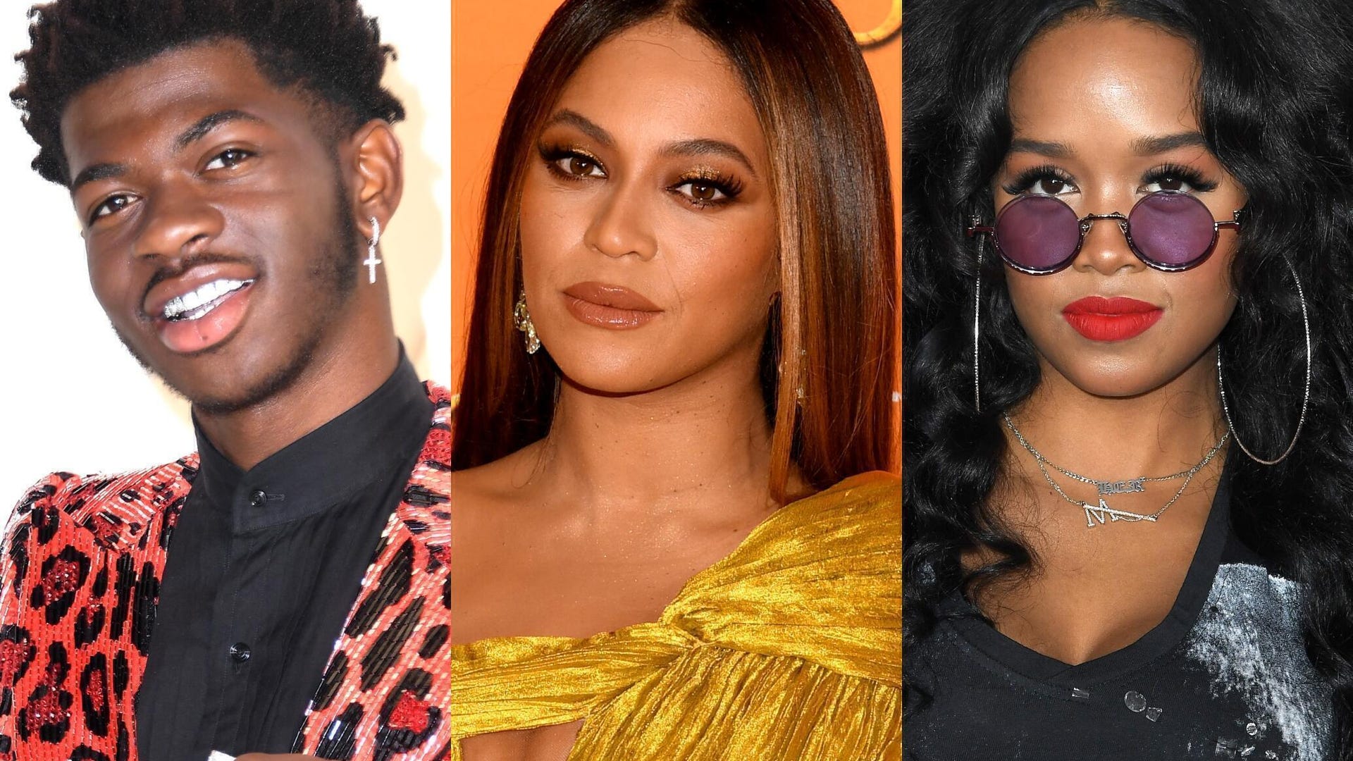 Lil Nas X, Beyonce, and H.E.R.