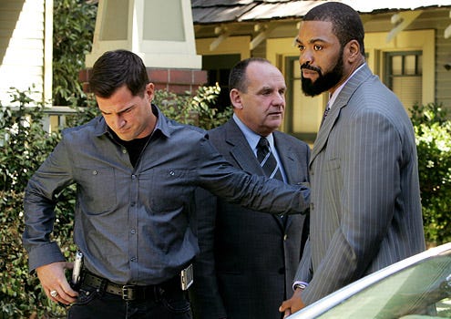 CSI: Crime Scene Invenstigation - "Drop's Out" - George Eads as "Nick Stokes" and Paul Guilfoyle as "Captain Jim Brass" with Method Man as "Drops"