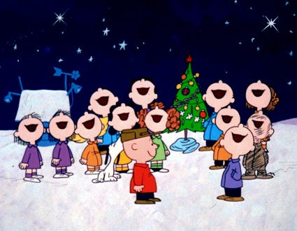 A Charlie Brown Christmas - The Peanuts gang singing