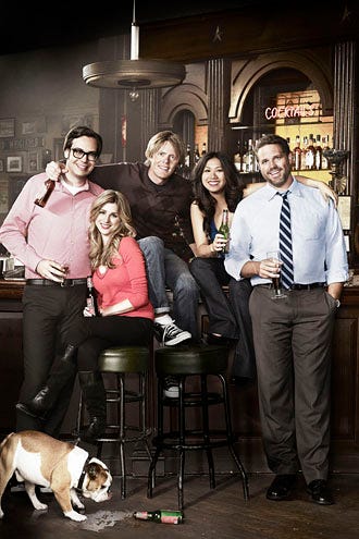 Traffic Light - Season 1 - Nelson Franklin as Adam, Aya Cash as Callie, Kris Marshall as Ethan, Liza Lapira as Lisa and David Denman as Mike