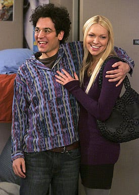 How I Met Your Mother - Season 4 - "Sorry Bro" - Josh Radnor as Ted and Laura Prepon as Karen