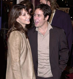 Gina Gershon and Rob Morrow - Cast Away Los Angeles premiere, December 7, 2000