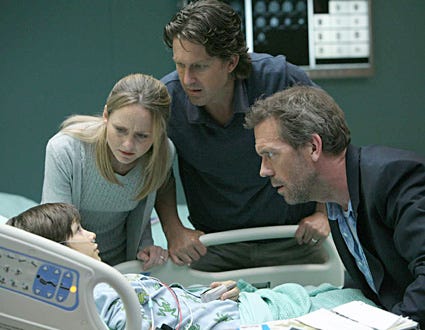 House - "Lines in the Sand" - Braeden Lemasters, Heather Kafka, Geoffrey Blake and Hugh Laurie