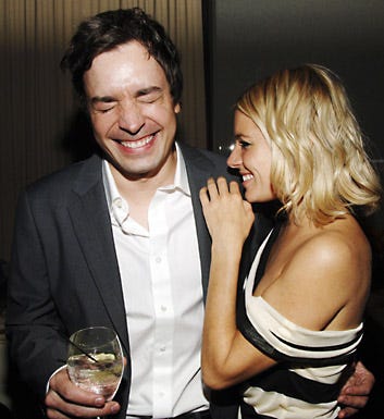 Jimmy Fallon and Sienna Miller - A dinner for "Factory Girl" in New York City, January 30, 2007