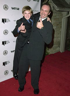 Kevin Spacey & Haley Joel Osment - Party for the Residents of The Motion Picture & Television Fund's Retirement Community, October 24, 2000