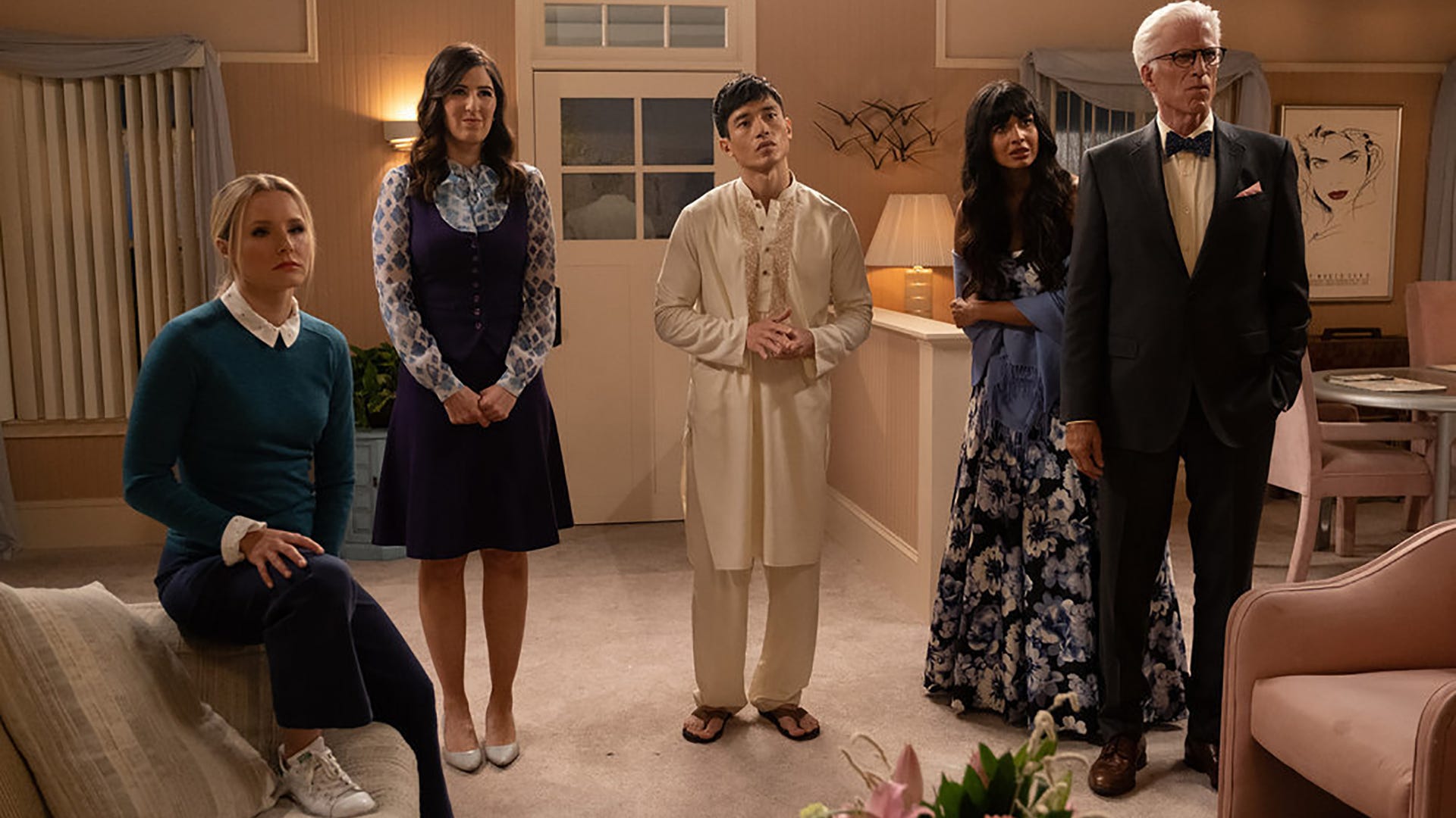 Kristen Bell, D'Arcy Carden, Manny Jacinto, Jameela Jamil, Ted Danson, The Good Place
