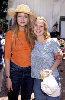 Leelee Sobieski and Drew Barrymore - Pediatric Aids Picnic, June 10, 1995