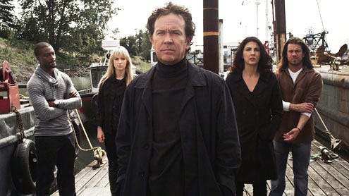 Leverage - Season 3 - "The Three-Card Monte Job" - Aldis Hodge, Beth Riesgraf, Timothy Hutton, Gina Bellman and Christian Kane