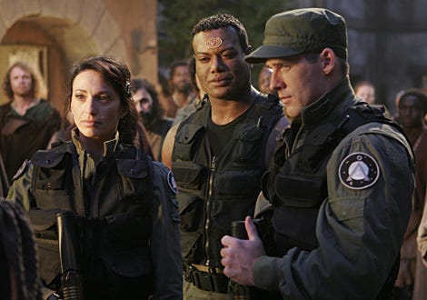 Stargate SG-1 - "Line in the Sand" - Claudia Black, Christopher Judge, Ben Browder