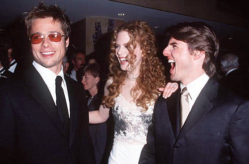 Brad Pitt, Nicole Kidman and Tom Cruise - The 1998 John Huston Award, April 17, 1998