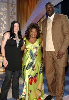 Mia Tyler, Mo'nique, and Shaquille O'Neal  - "Mo'Nique's Fat Chance" - Los Angeles, CA - July 13, 2005