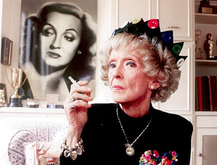 Stardust: The Bette Davis Story - Bette Davis at her West Hollywood apartment in 1987 two years before her death.