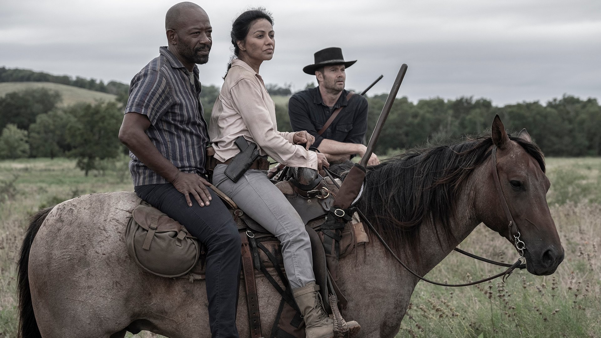 Lennie James, Karen David, and Garret Dillahunt, Fear the Walking Dead