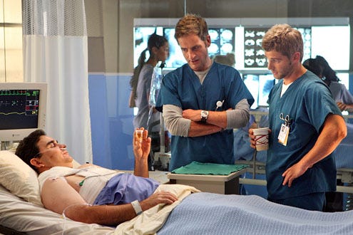 Miami Medical - Season 1 - "What Lies Beneath" - Mike Vogel as Dr. C and Jeremy Northam as Dr. Proctor