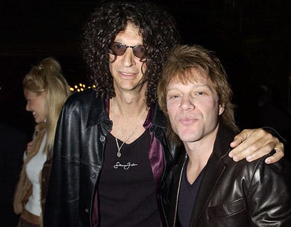 Howard Stern and Bon Jovi - "Tarts and Vicars" 40th Birthday Celebration in New York City, March 2, 2002