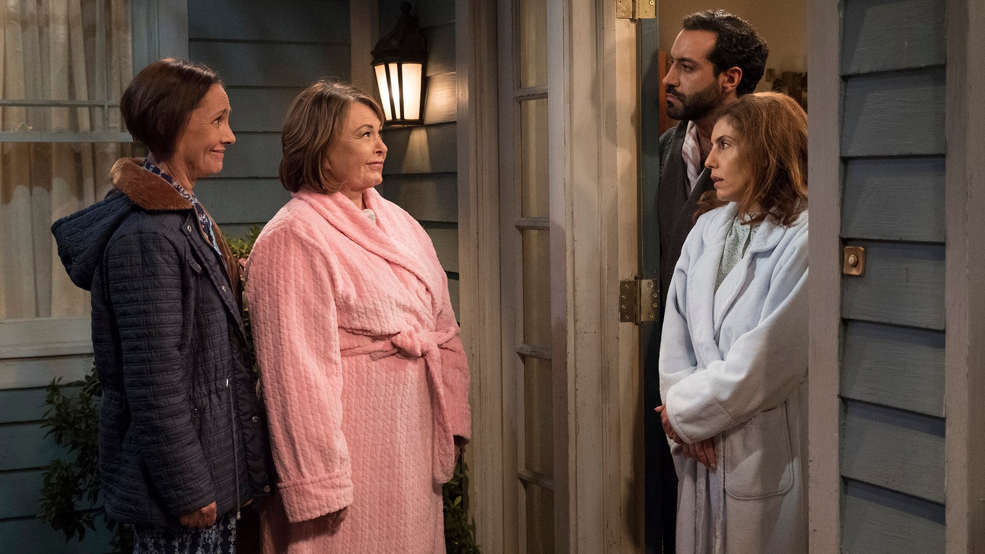 Roseanne Barr, Alain Washnevsky, Anne Bedain, Roseanne