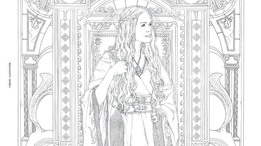 HBO's Game of Thrones Coloring Book: Cersei Lannister