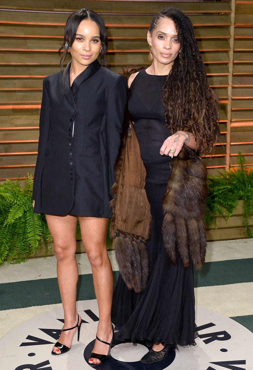 Zoe Kravitz and Lisa Bonet - 2014 Vanity Fair Oscar Pary in West Hollywood, California, March 2, 2014