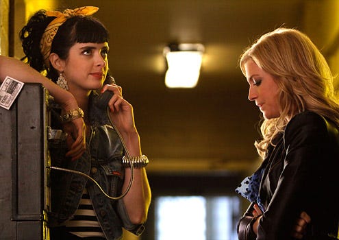 Gossip Girl - Season 2 - "Valley Girls" - Krysten Ritter as Carol Rhodes and Brittany Snow as Lily Rhodes