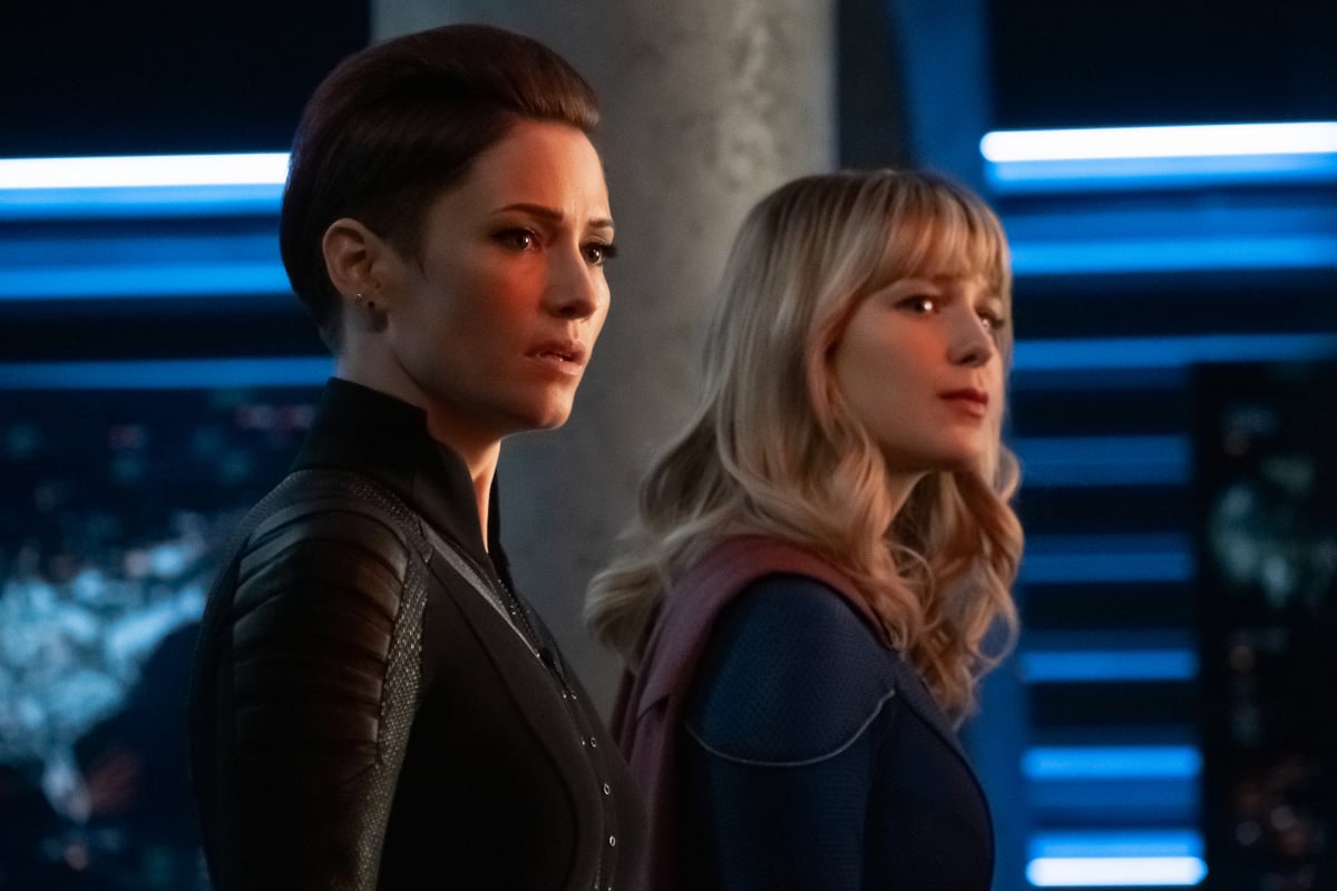 Chyler Leigh and Melissa Benoist, Supergirl